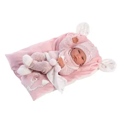 Llorens 73860 NEW BORN GIRL - realistische Babypuppe mit Vollvinylkörper - 40cm