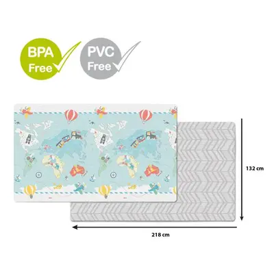 Spielmatte ohne PVC und BPA 218x132cm Kleiner Reisender 0m +