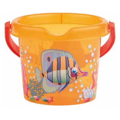 Androni Durchscheinender Fischeimer – Durchmesser 13 cm, orange