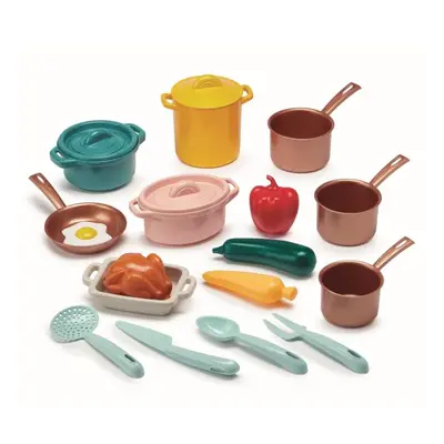 Große Auswahl an Geschirr und Lebensmitteln