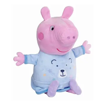 Peppa Pig 2in1 Plüsch-Schläfer spielend + hell, blau, 25 cm