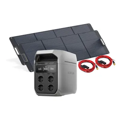 EcoFlow Set Delta 3 Plus Powerstation und 2x 200 Watt Solarmodul 0% MwSt nach §12 Abs. 3 UstG