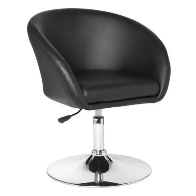Design Relaxsessel Loungesessel Kunstleder Cocktailsessel schwarz Sessel Drehbar Esszimmerstuhl