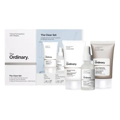 The Ordinary Der Clear Geschenkset Reinigungsgel 50 ml + Gesichtsserum 30 ml + Feuchtigkeitscrem