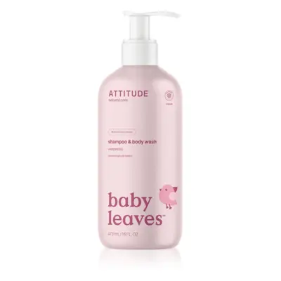 Attitude Baby Leaves parfümfreies Duschgel und Shampoo 2 in 1 für Kinder 473 ml