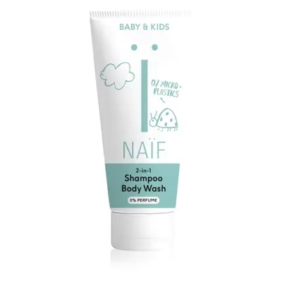 Naif Baby & Kids 2-in-1 Gel und Shampoo Reiniger für Kinder ohne Duft 200 ml