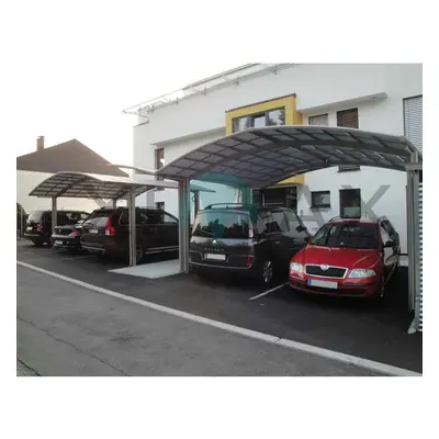 Ximax Carport Portoforte Typ 110 M-Ausführung 495 x 603 cm Edelstahl-Look