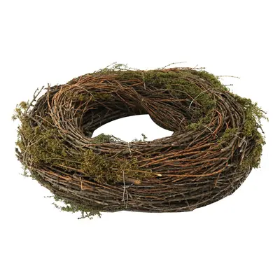 Deko Rebenkranz mit Artemisia 38 cm Moos Kranz Rebenschnitt Holz